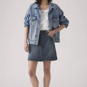 RETRO BUTTON FRONT SKIRT LEVI’s PREMIUM